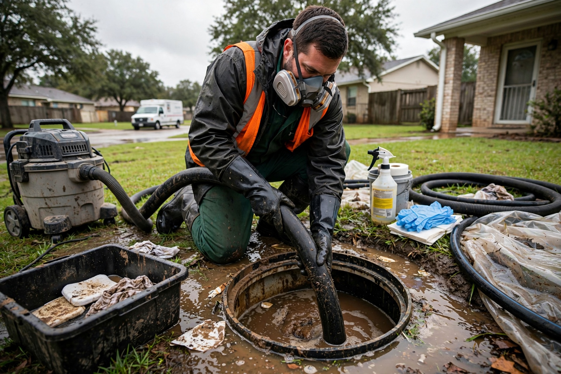 Septic Backup Cleanup in DeSoto, TX